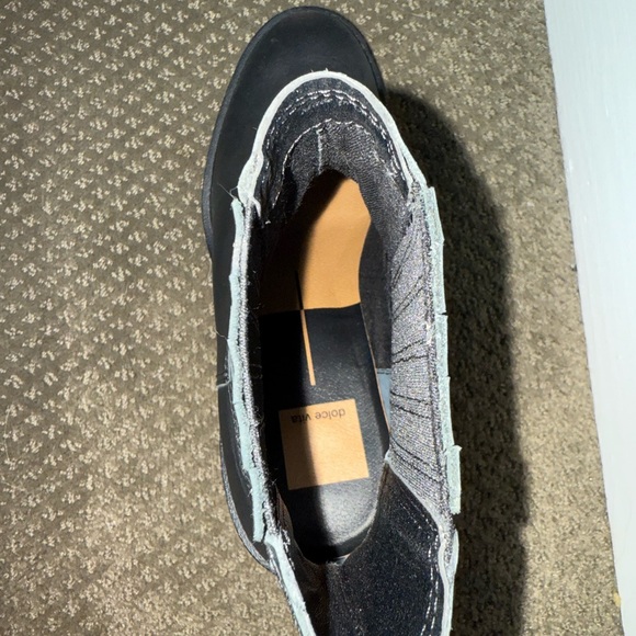 Black Leather Ankle Boots - Picture 5 of 5